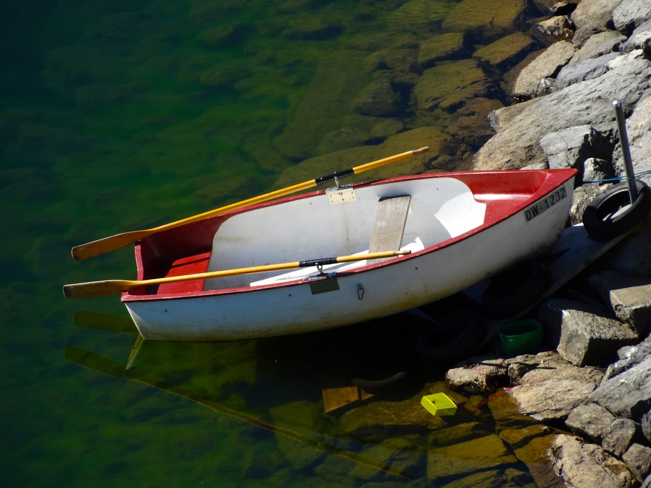 rowing boat boot lake free photo