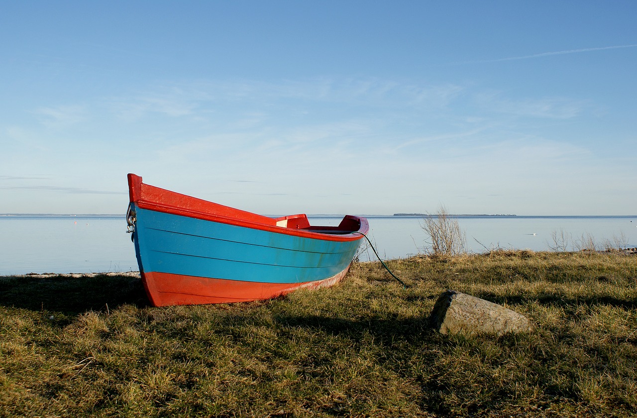 rowing boat rowing-boat beach free photo