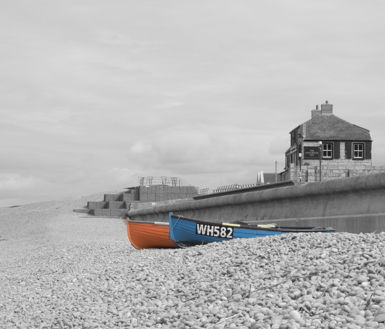 rowing boats chesil beach boat free photo