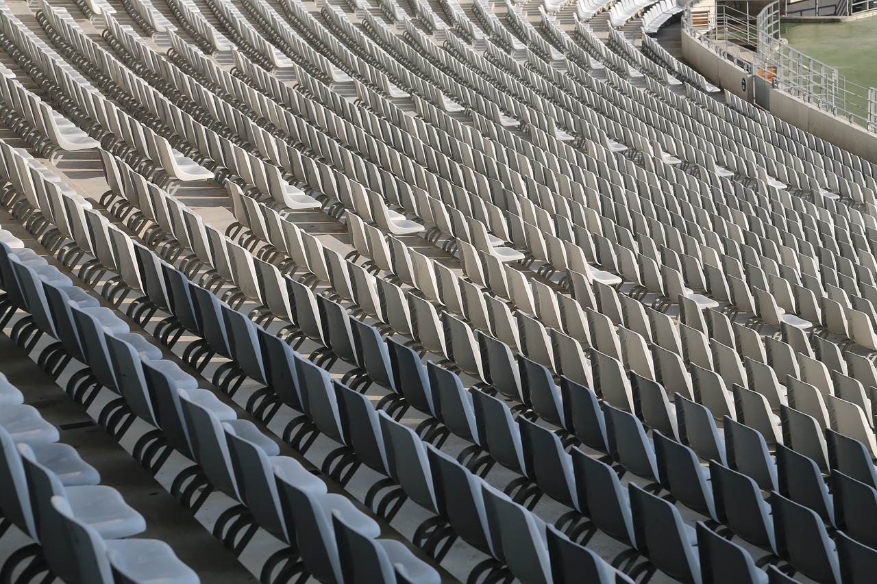 rows of seats football stadium sit free photo