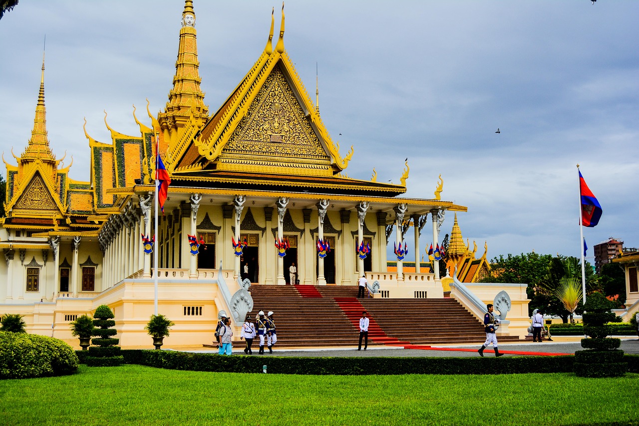 royal palaces the city of phnom penh cambodia free photo