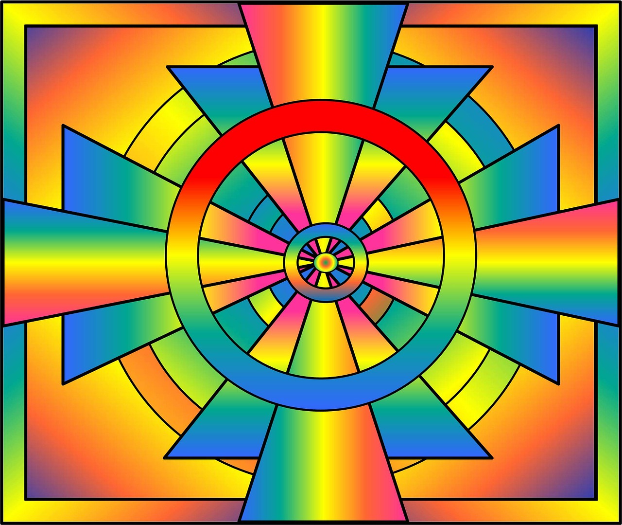 roygbiv colors spectrum rainbow free photo