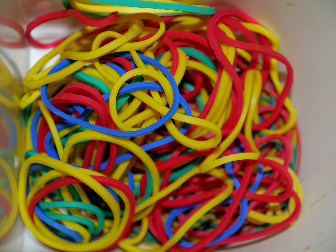rubber band colorful red free photo