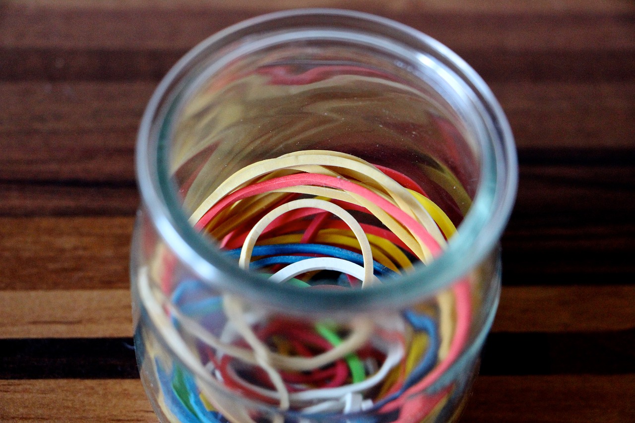 rubber bands colorful rubber free photo