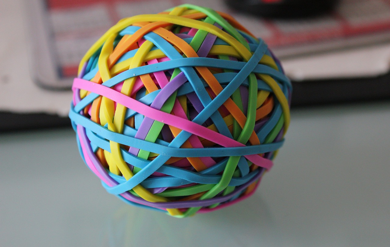 rubber bands  elastic  ball free photo