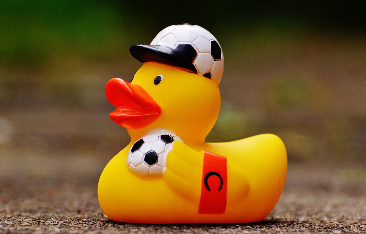 rubber duck football euro 2016 free photo