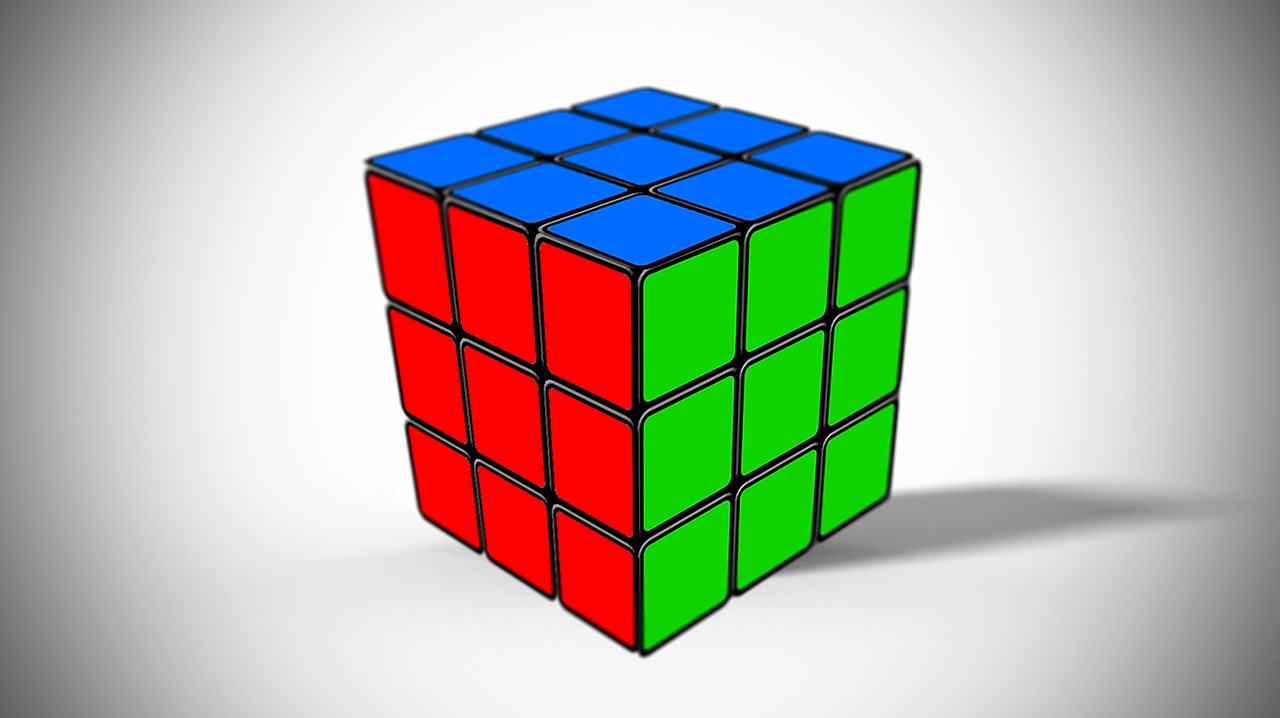 rubik cube 3d box free photo