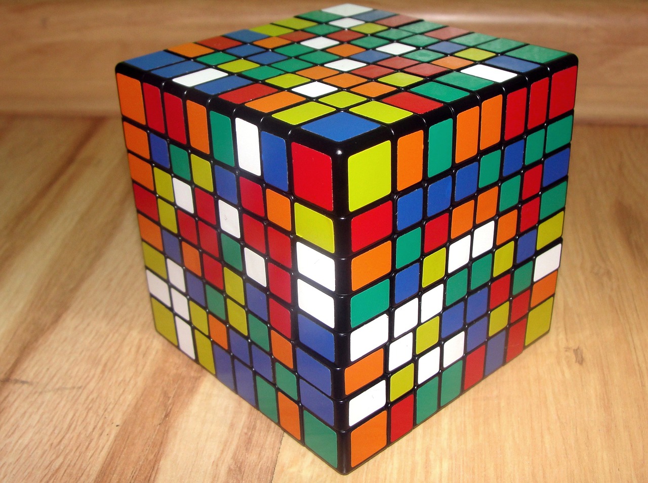 rubik's cube 8x8x8 jigsaw puzzle free photo