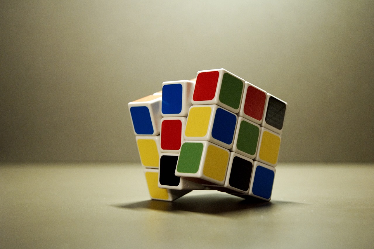 rubik's cube game solution free photo