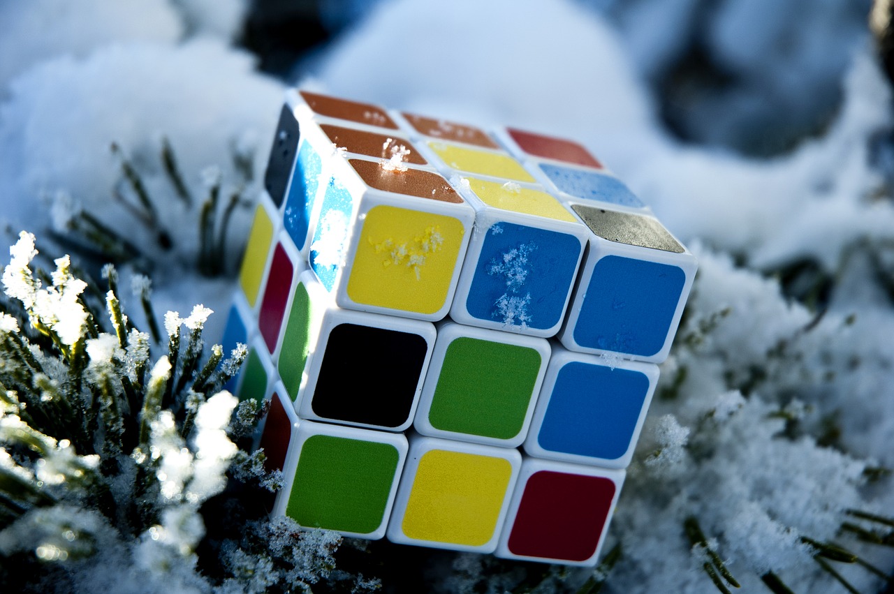 rubik's cube game solution free photo