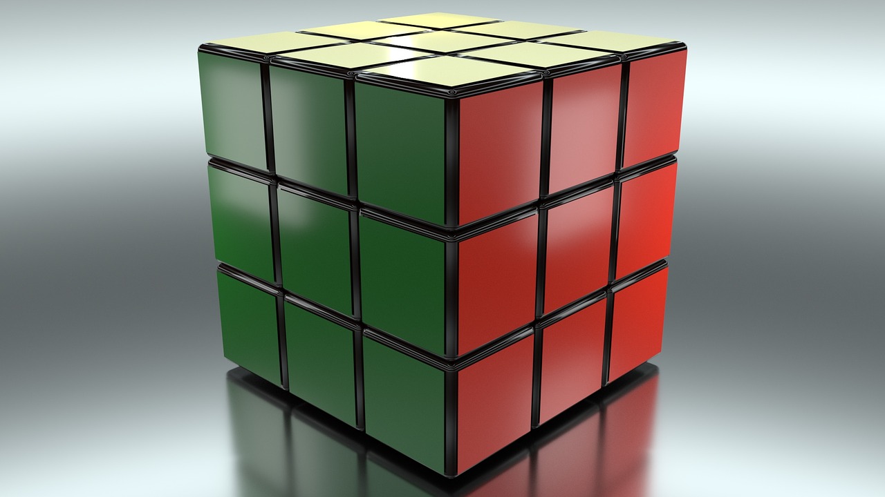 rubik's cube game puzzle free photo