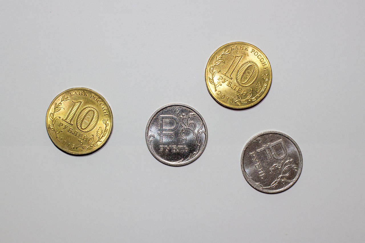 ruble money coins free photo