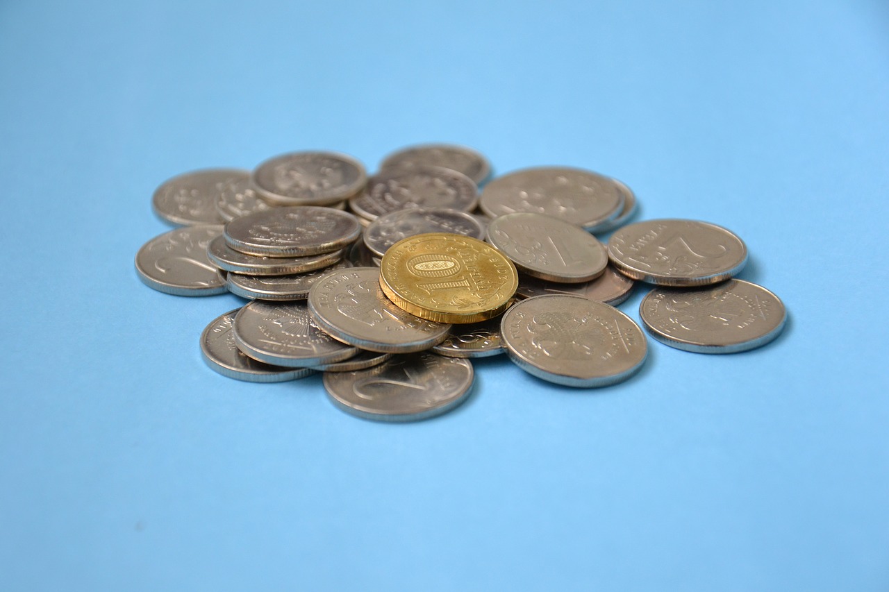 ruble coins money free photo