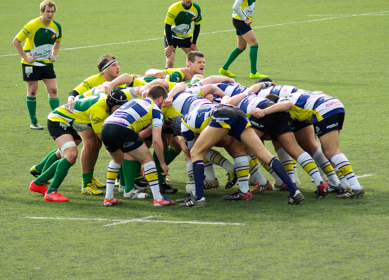 rugby melee players free photo
