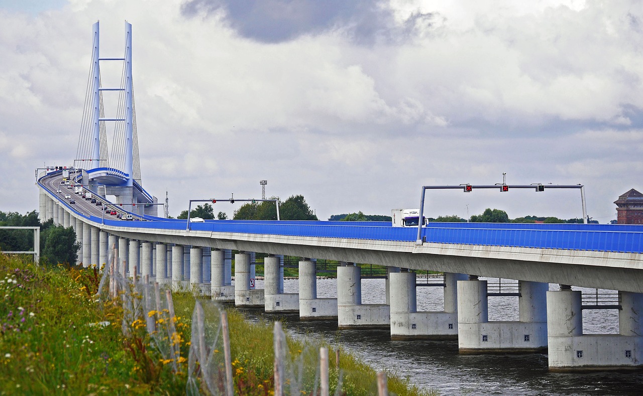 rügen bridge strelasund inlet free photo
