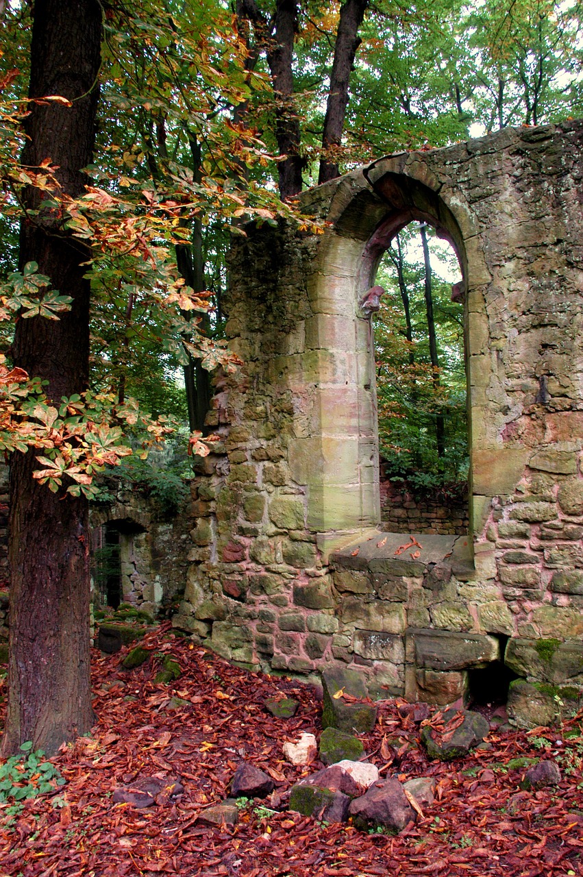 ruin autumn architecture free photo