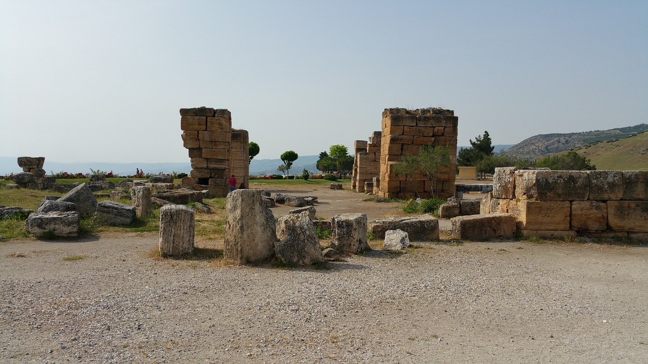 pamukkale ruin hierapolis free photo