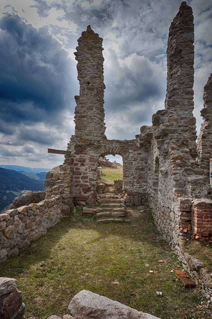 ruin waxenberg hdr free photo