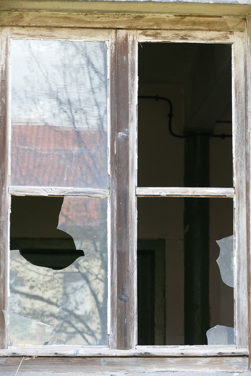 ruin decay window free photo