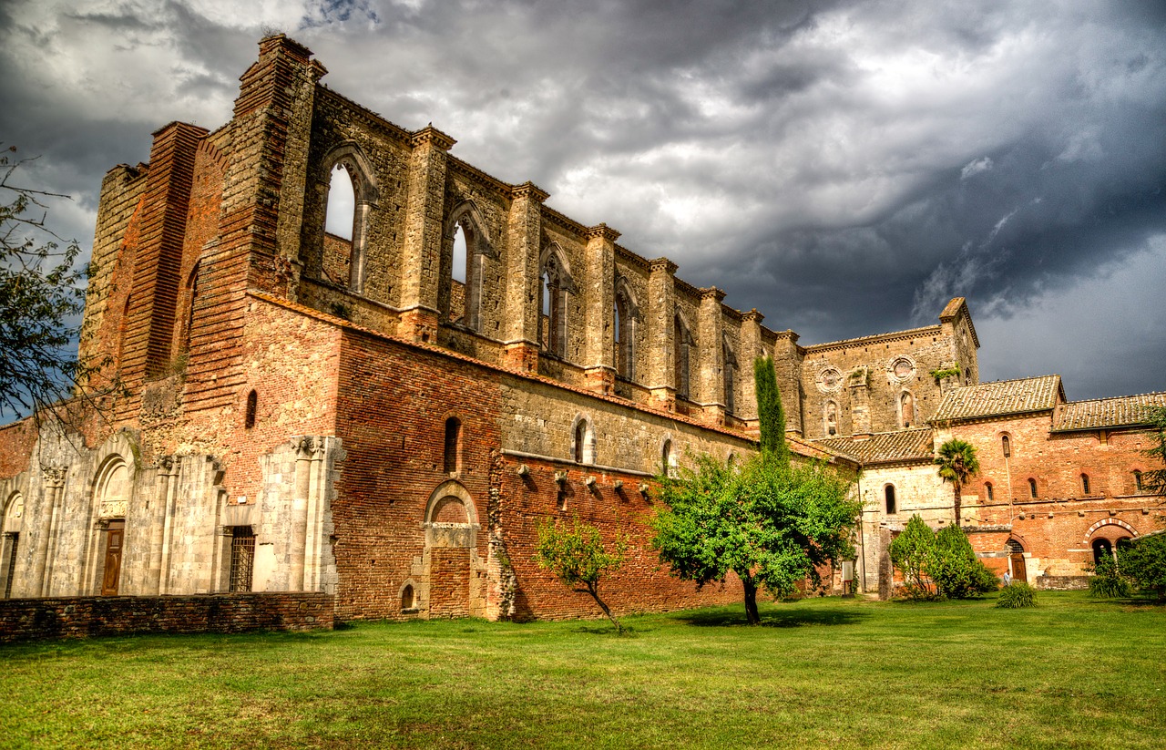 ruin abbey hdr free photo