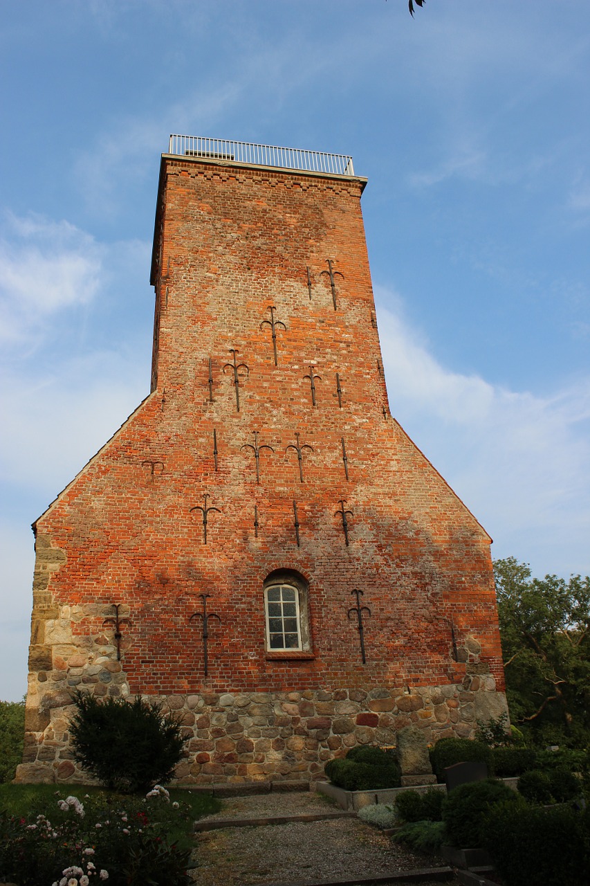 ruin church steeple free photo