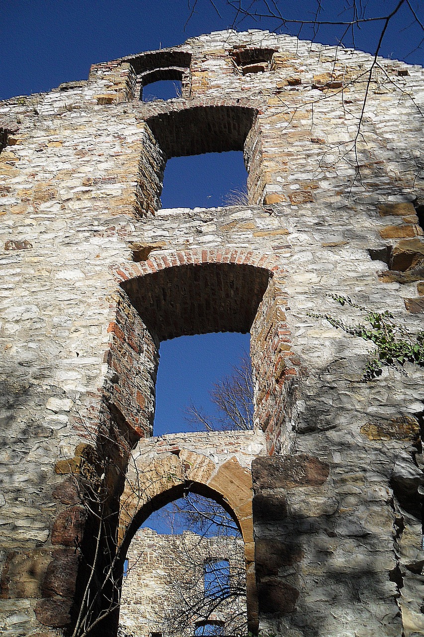 ruin castle sky free photo