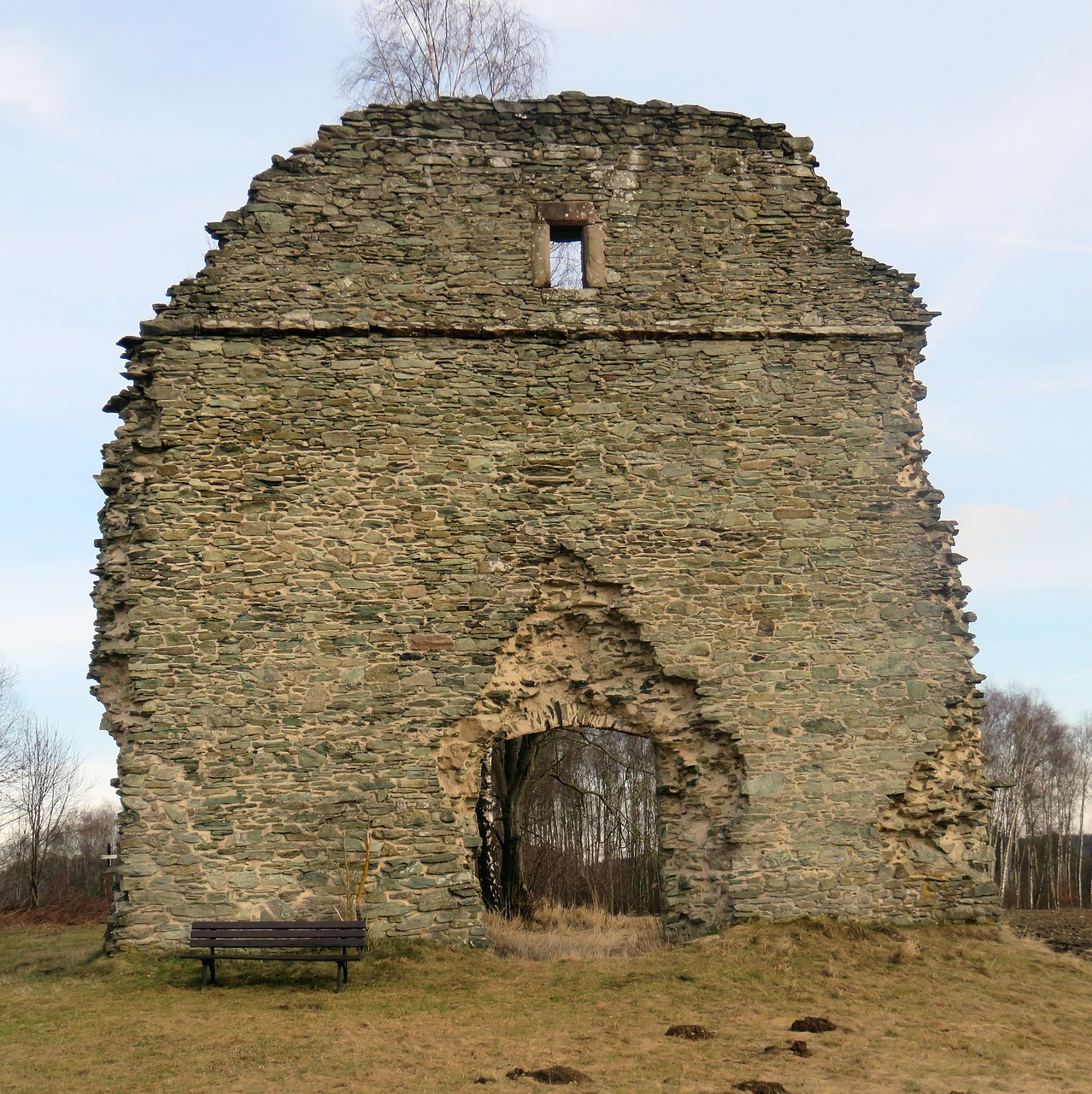 ruin heiling church wirsberg free photo