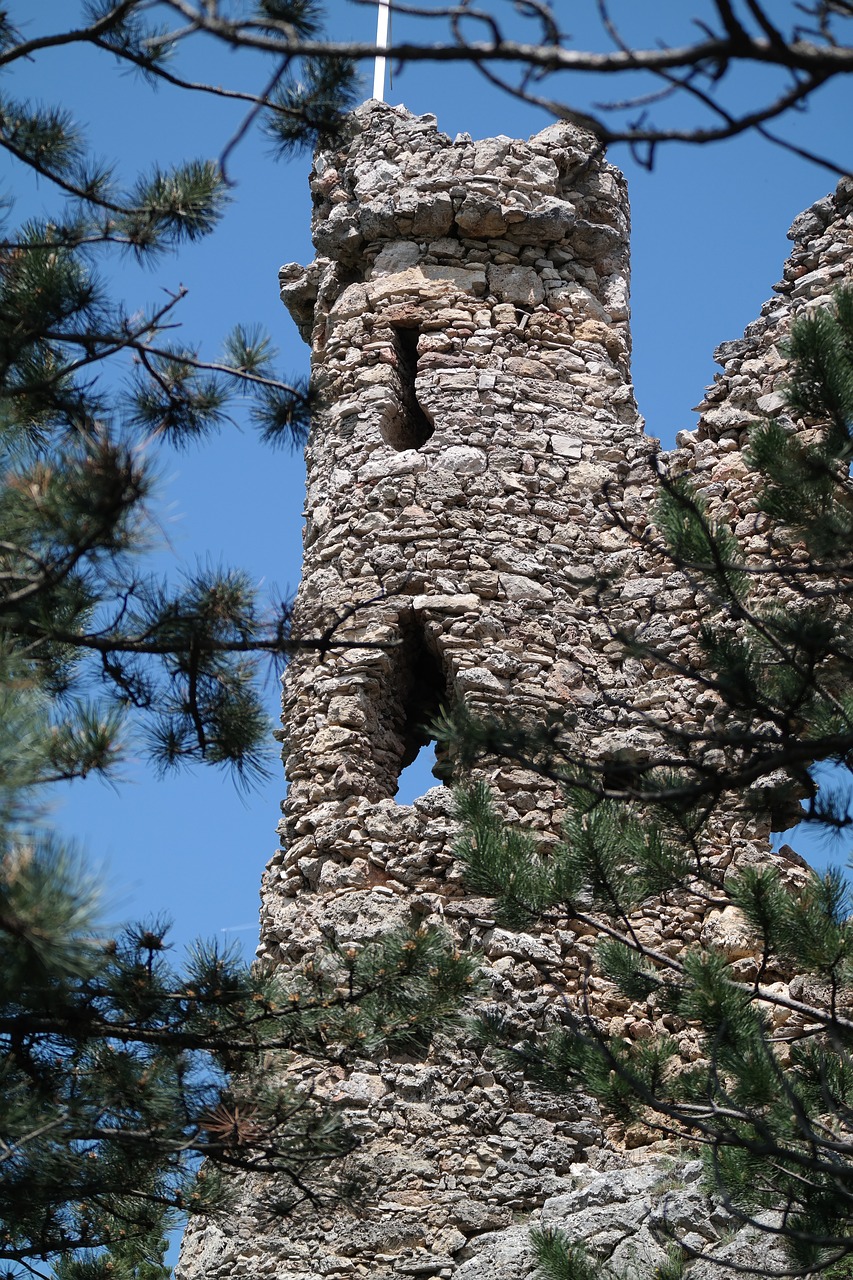 ruin tower castle free photo