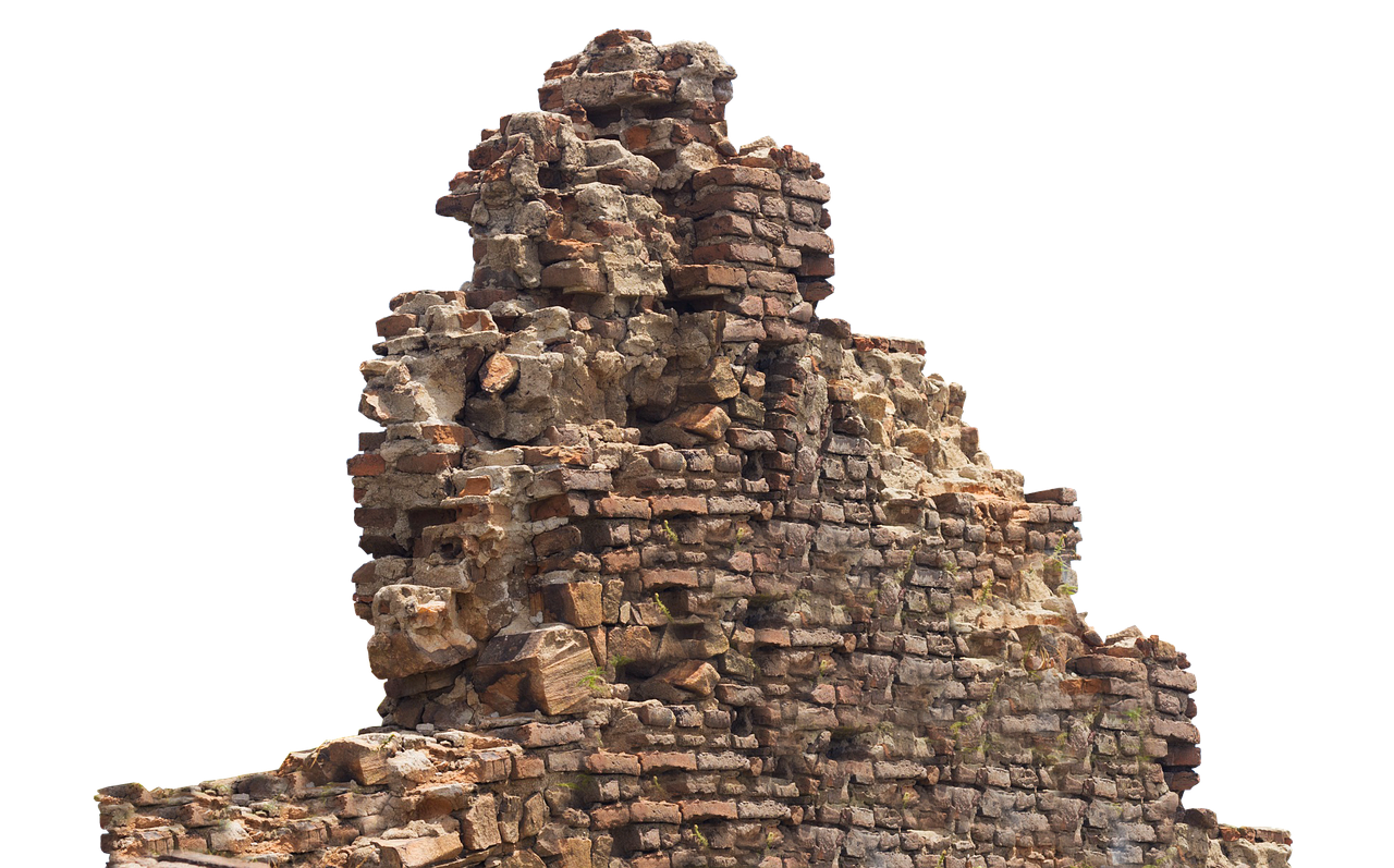 ruin remains stone wall free photo