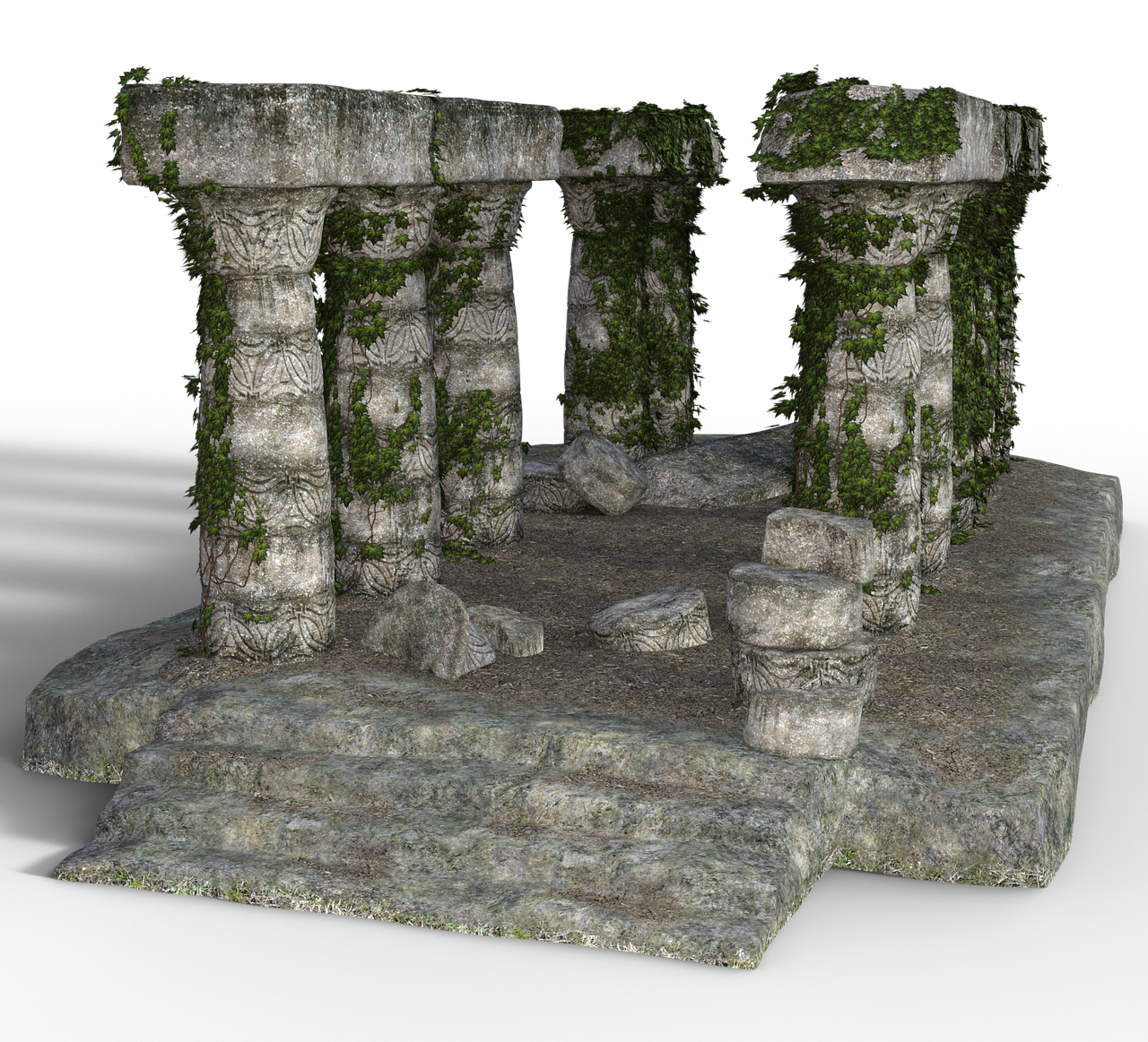 ruin temple antiquity free photo