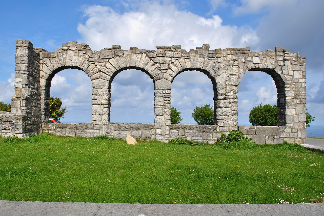 ruin  lawn  nature free photo