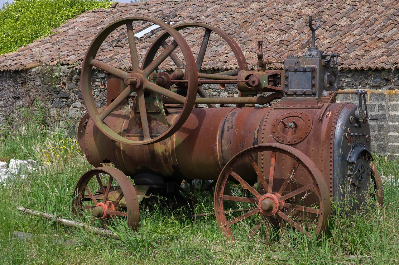 ruin  machine  abandoned free photo