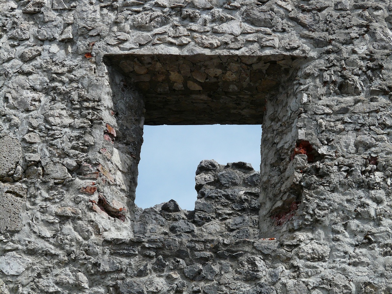ruin castle window free photo