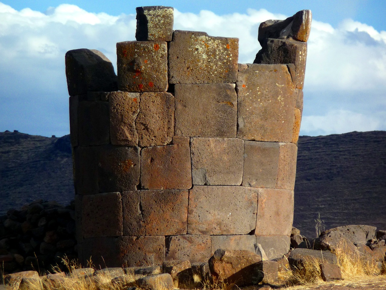 ruin inca peru free photo