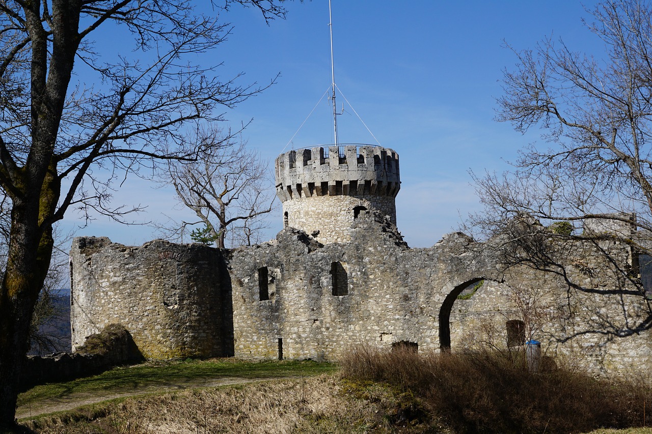 ruin castle park free photo