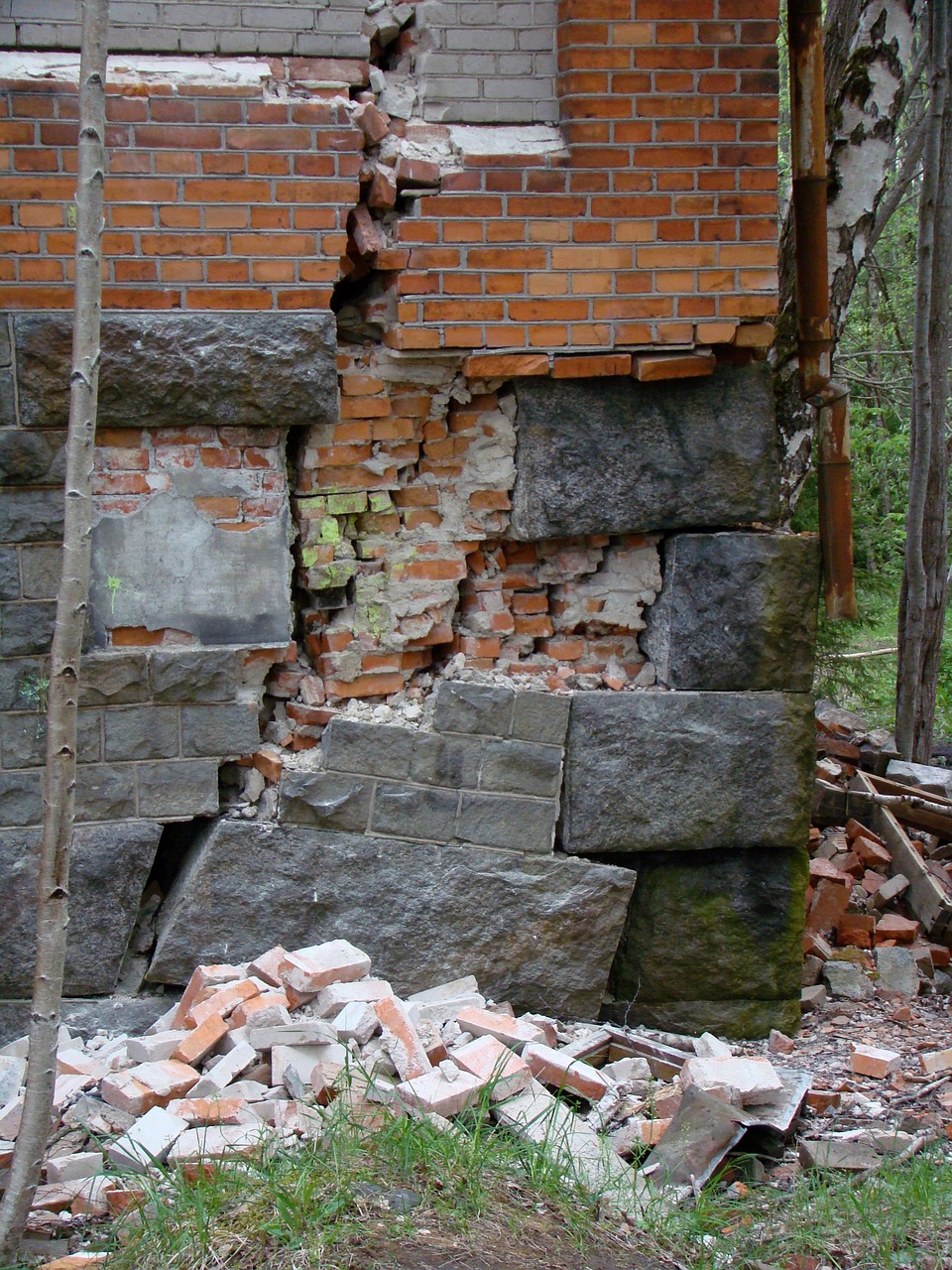 ruin building bricks free photo