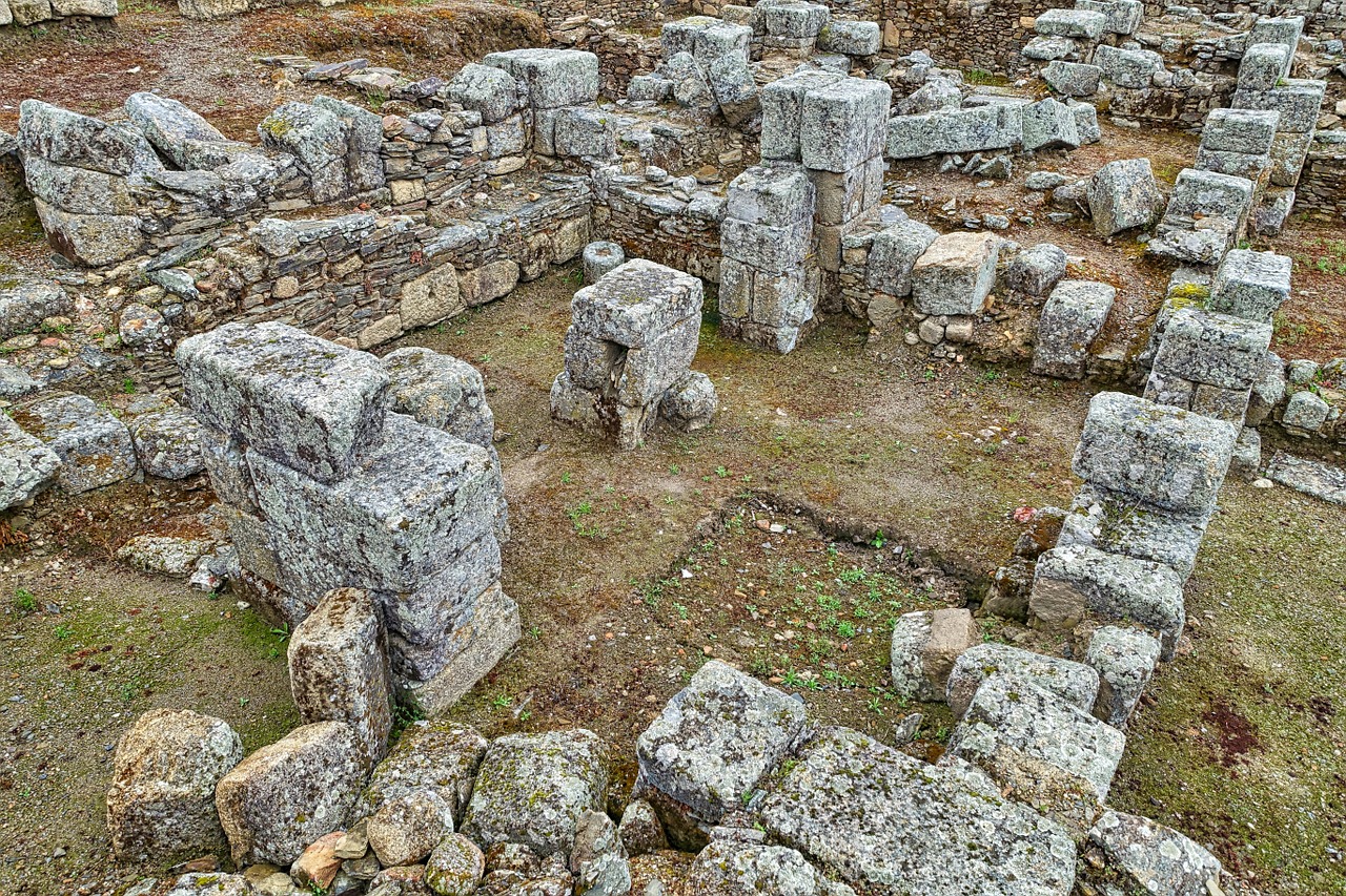 ruins stones blocks free photo