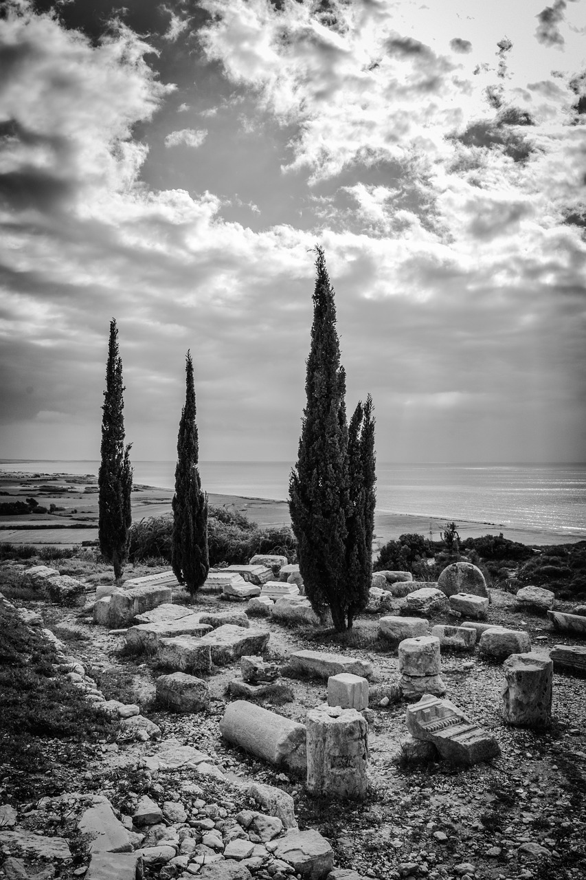 ruins cyprus kourion free photo