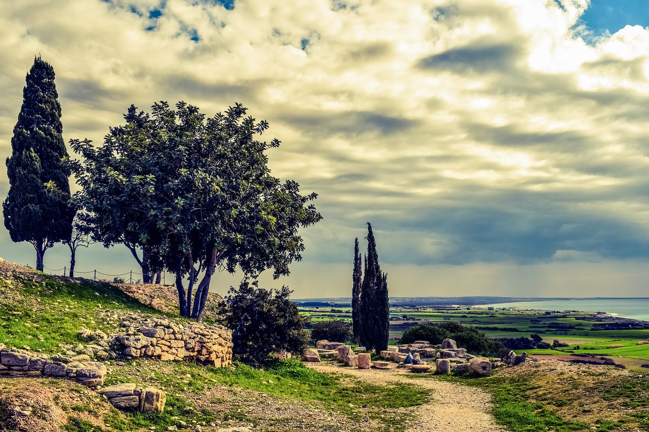 ruins cyprus kourion free photo