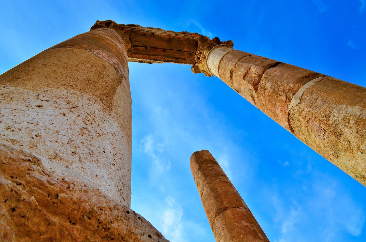 ruins sky stone free photo