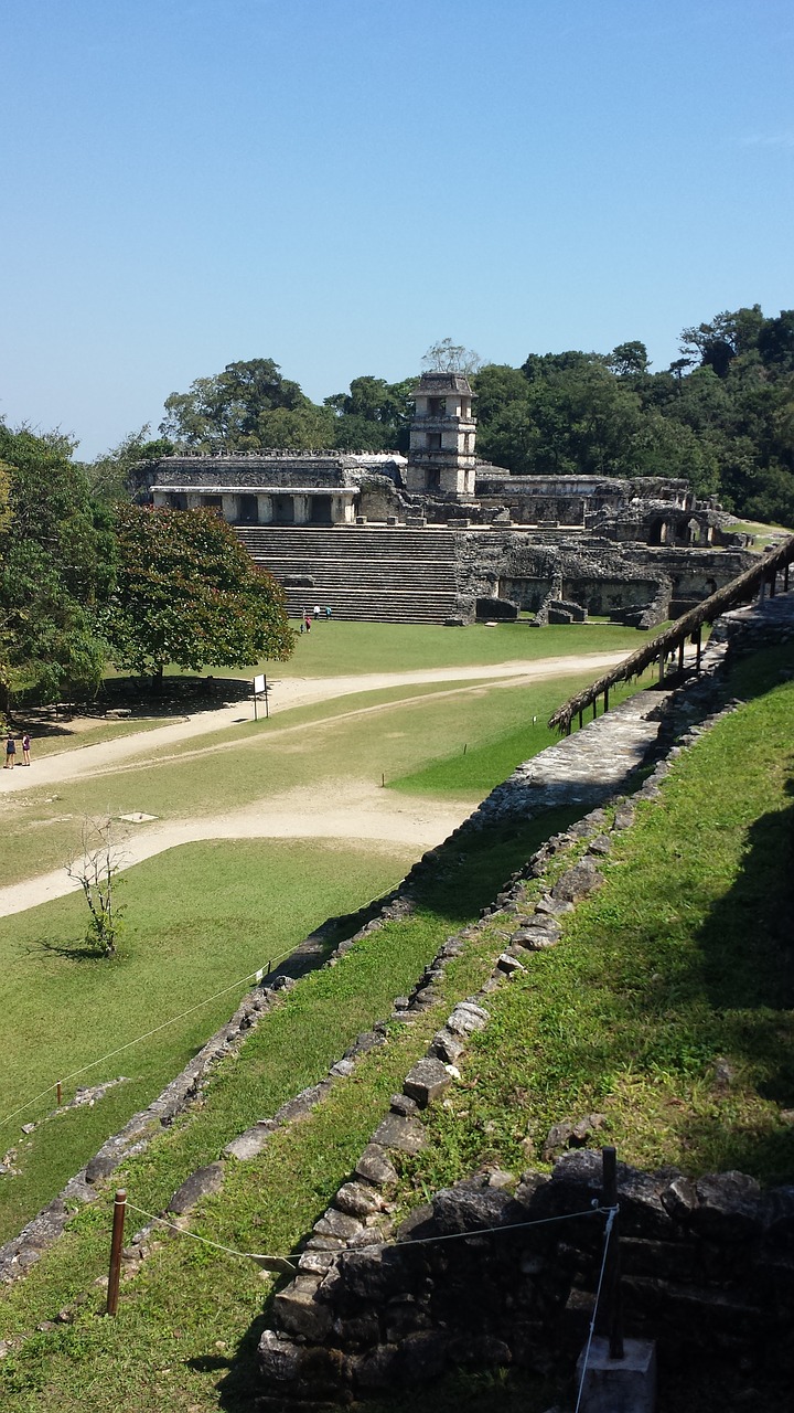 ruins palenque pyramids free photo