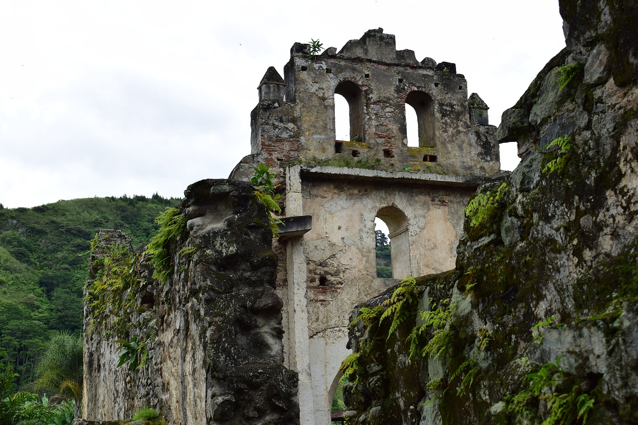 ruins landscape costa rica free photo