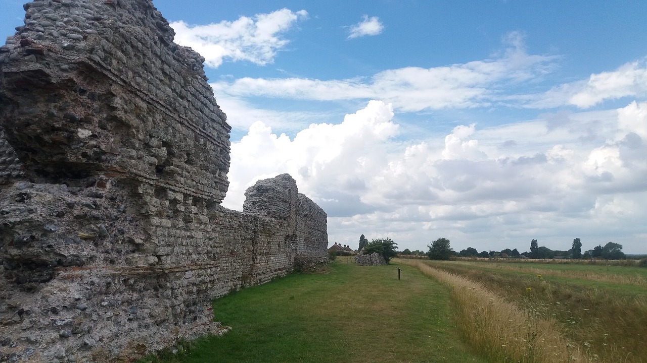 ruins sky clouds free photo