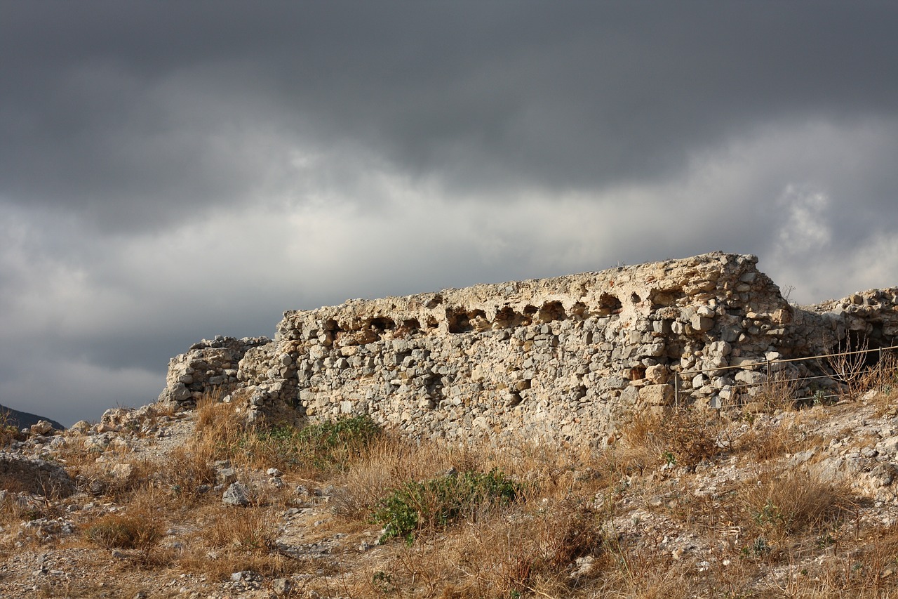 ruins greece antiquity free photo