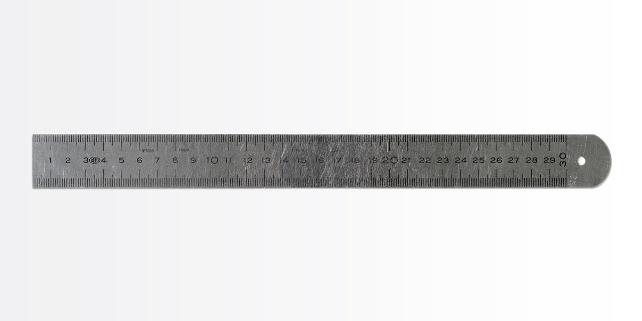 ruler steel ruler metal free photo