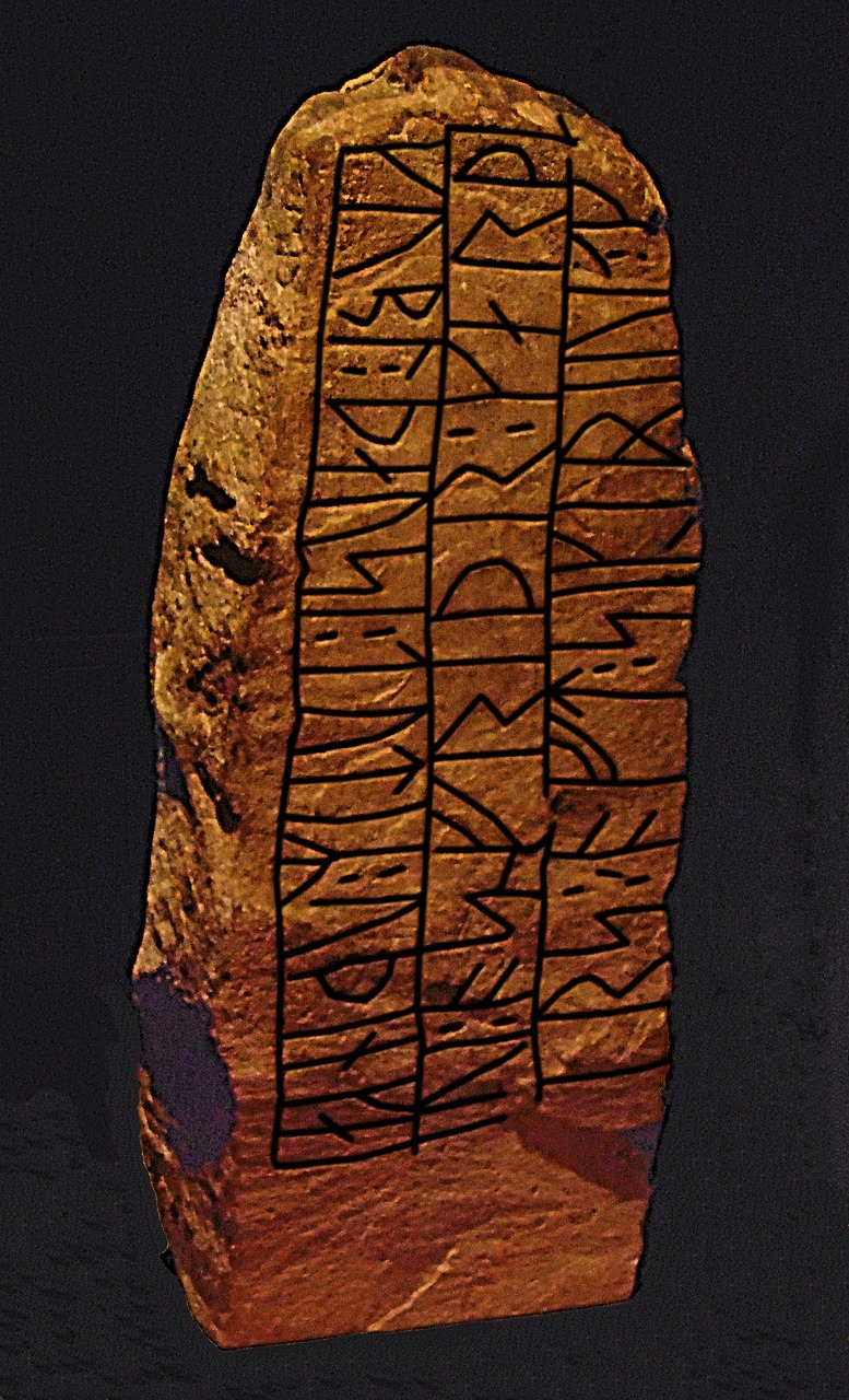 rune stone runes haithabu free photo