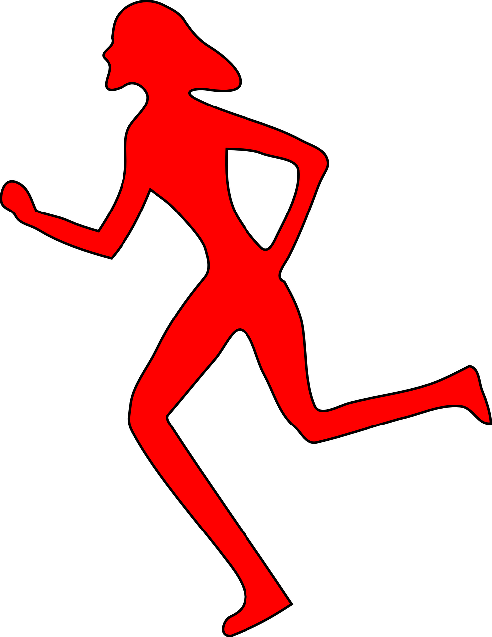 runner woman silhouette free photo