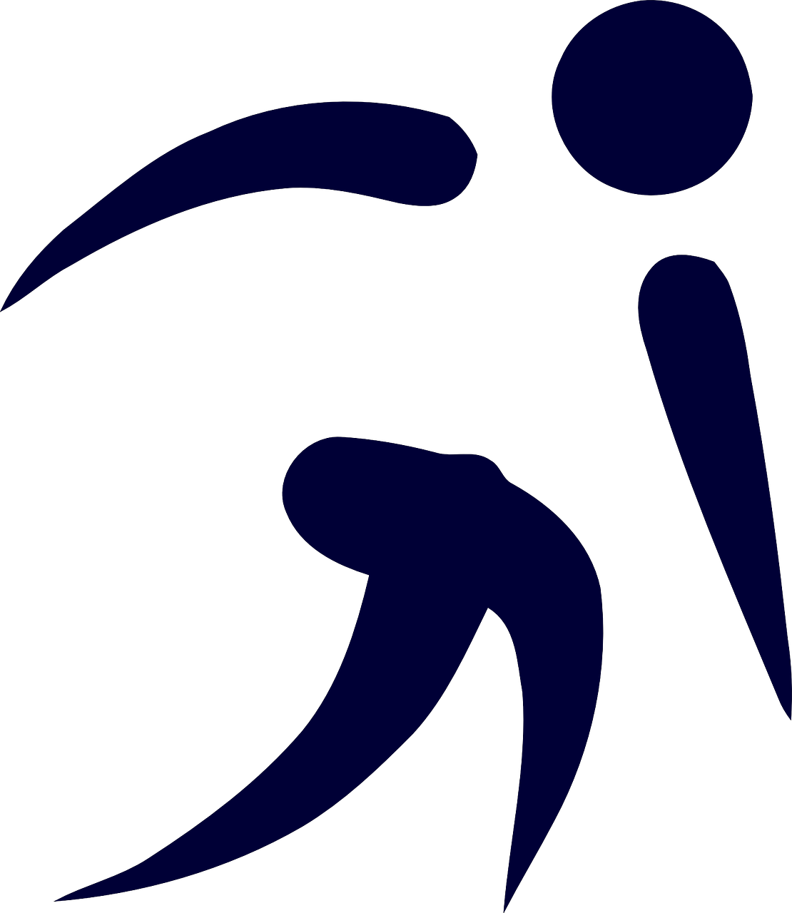 runner bowling pictogram free photo