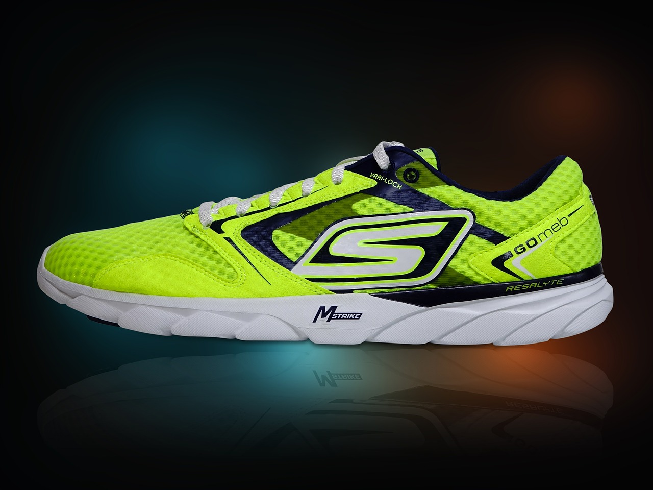 running shoe luminous bright free photo