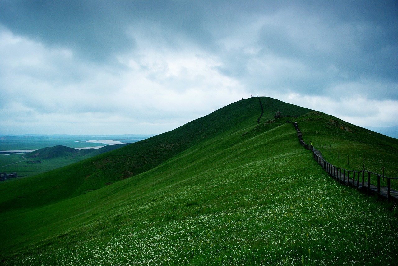 ruoergai flower lake peak free photo